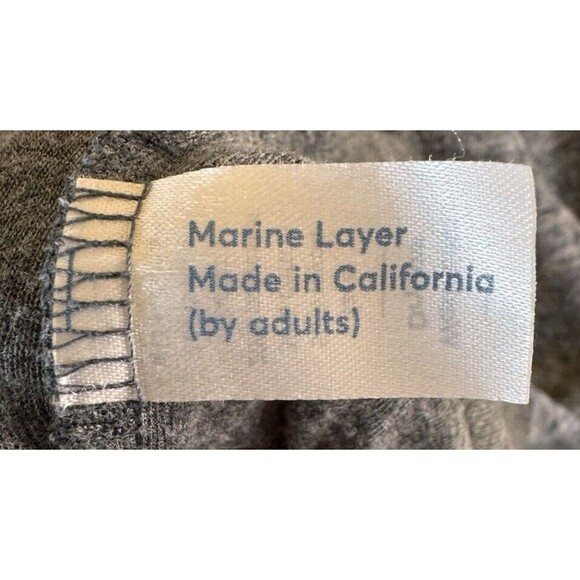 Marine Layer Shirt Men's Size XL Pullover Henley Heather Blue Gray Long Sleeve - Picture 9 of 9